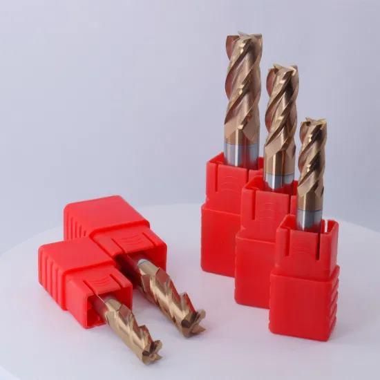 Mts Tungsten Carbide HRC55 2/4 Flutes Flat/Square End Mill with Cutting Tool CNC Milling Cutter Drill Bits Machine Tool